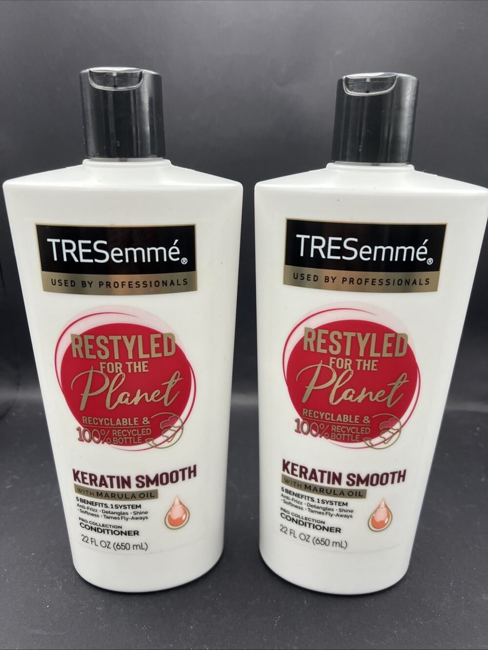 (2)Tresemme Keratin Smooth Conditioner w/ Marula Oil ORIGINAL FORMULA 22oz Each